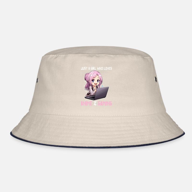 Kawaii Mädchen Anime Manga Mädchen Katze Bucket Hat