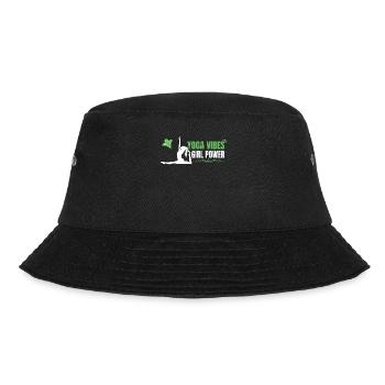 Yoga Vibes - Girl Power - cute women yoga design - Bucket Hat - black - Front - Lela (165cm)