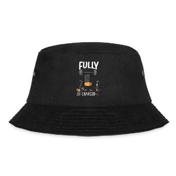Bodybuilding Powerlifting Weightlifting Fitness - Bucket Hat - Schwarz - Vorne - Lela (165cm)