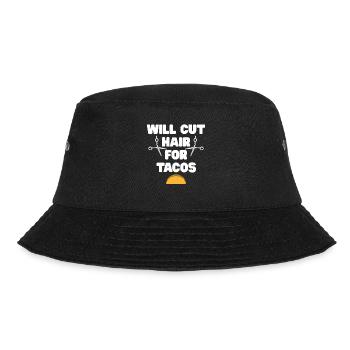 Friseur Geschenk Für Friseur Salon Spruch Friseur - Bucket Hat - Schwarz - Vorne - Lela (165cm)