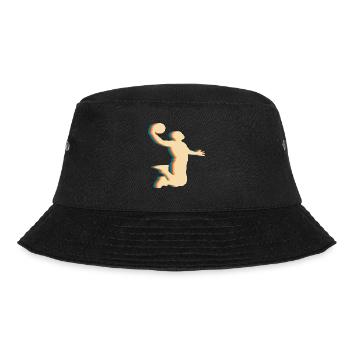Basketball Basketballer - Bucket Hat - Schwarz - Vorne - Lela (165cm)