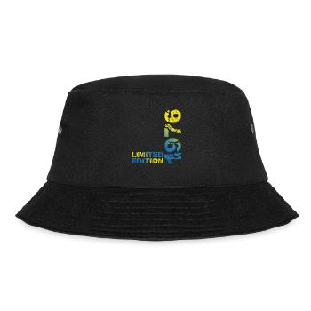 1976 Limited Edition Birthday Gift Wife Husband - Bucket Hat - black - Front - Lela (165cm)