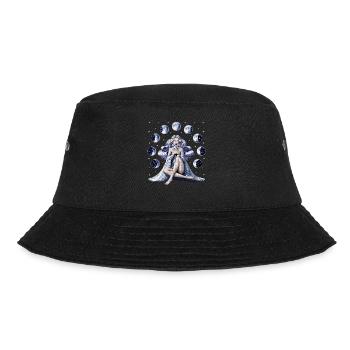 Mondgöttin - Bucket Hat - Schwarz - Vorne - Lela (165cm)