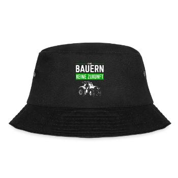 Ohne Bauern Keine Zukunft - Bauernprotest 2024 - Bucket Hat - Schwarz - Vorne - Lela (165cm)