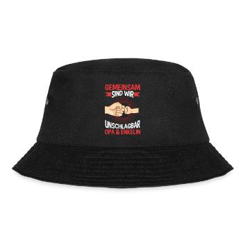 Opa Großvater Familie Enkelin Geschenk - Bucket Hat - Schwarz - Vorne - Lela (165cm)