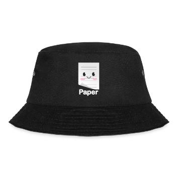 Rock Paper Scissors Funny Group Kawaii - Bucket Hat - black - Front - Lela (165cm)