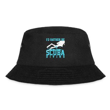 Diving Funny Vintage Diver Gift - Bucket Hat - black - Front - Lela (165cm)