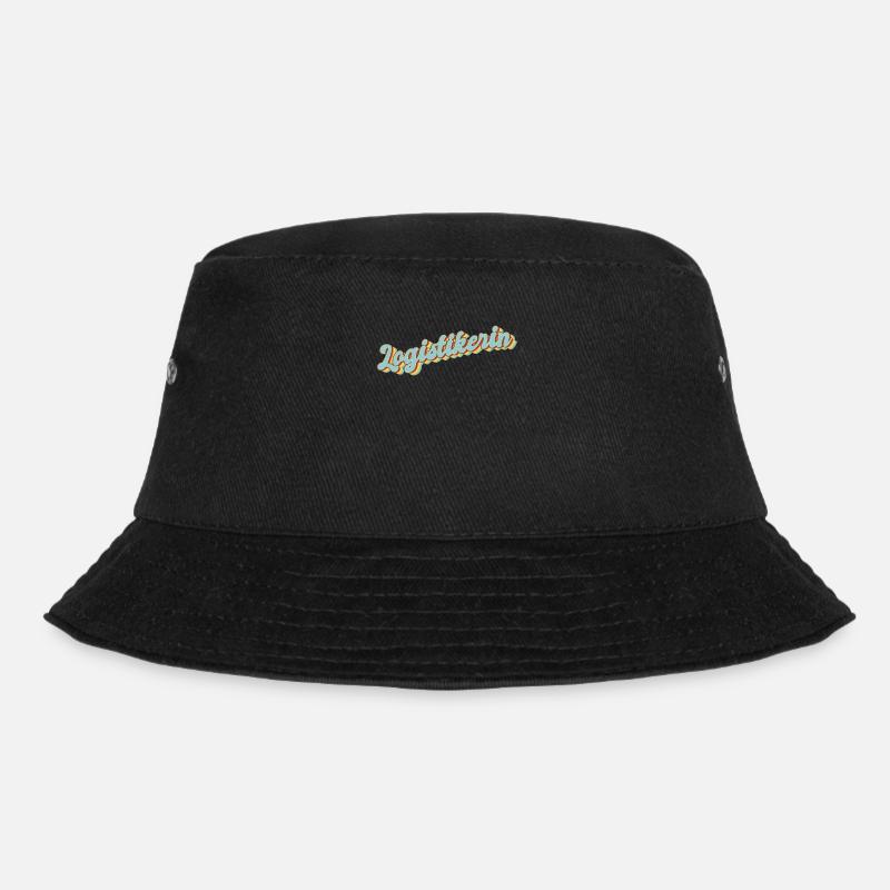 Logistik Abschluss-Geschenk Logistikerin - Bucket Hat - Schwarz
