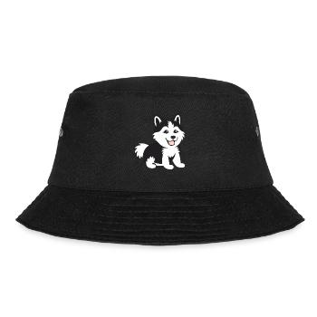 Humor kleiner Husky - Bucket Hat - Schwarz - Vorne - Lela (165cm)
