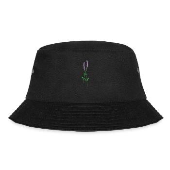 Purple Lavender Herbs Plant - Bucket Hat - black - Front - Lela (165cm)