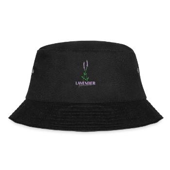 Lavender Farmer Plant Garden Fragrance - Bucket Hat - black - Front - Lela (165cm)