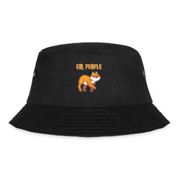 Ew People Miezekatze Kätzchen Hauskatze Katze - Bucket Hat - Schwarz - Vorne - Lela (165cm)