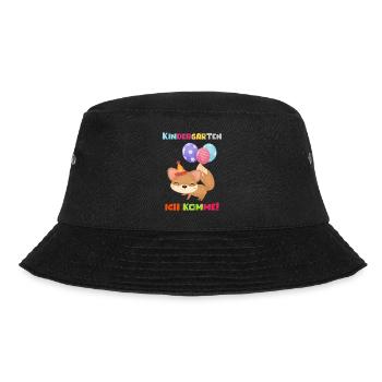 Kindergarten 2023 Ich Komme Mädchen Kita Geschenk - Bucket Hat - Schwarz - Vorne - Lela (165cm)