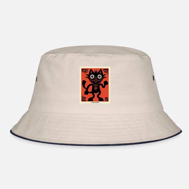 Moderne Kunst Katze Bucket Hat