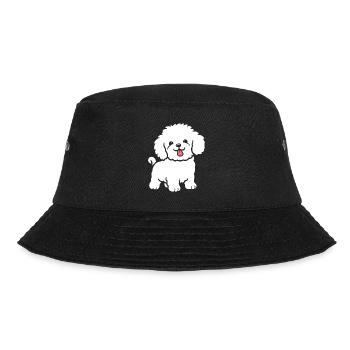Humor Dog Small Poodle - Bucket Hat - black - Front - Lela (165cm)