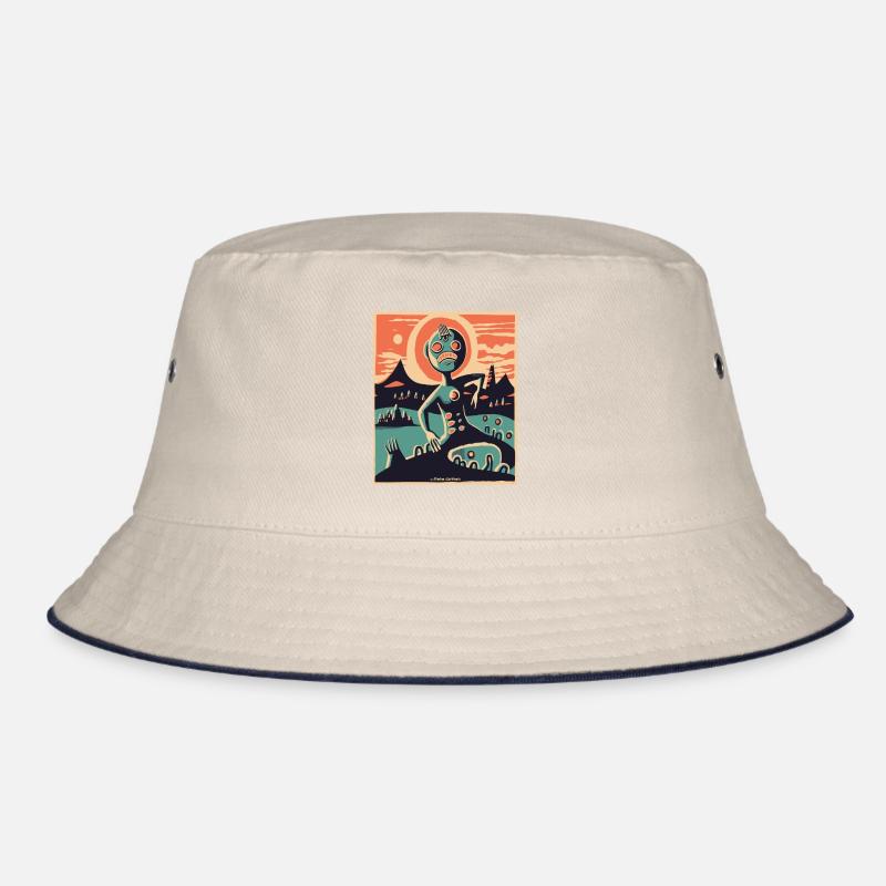 Nature alien in an abstract landscape Bucket Hat