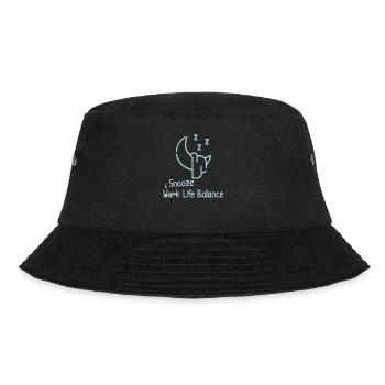 Snooze Work-life-balance - Sleeping Pajamas - Bucket Hat - black - Front - Lela (165cm)
