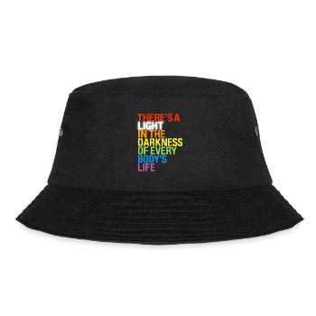 There's a light / Es gibt ein Licht in Dunkeln - Bucket Hat - black - Front - Lela (165cm)