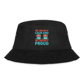 Drum Corps Marching Band Drum Corp Music Percussio - Bucket Hat - Schwarz - Vorne - Lela (165cm)