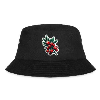 Red berry branch - Bucket Hat - Schwarz - Vorne - Lela (165cm)
