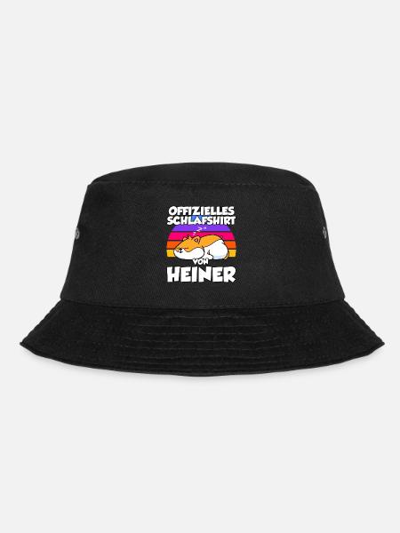 Offizielles Schlafshirt Von Heiner - Bucket Hat - Schwarz