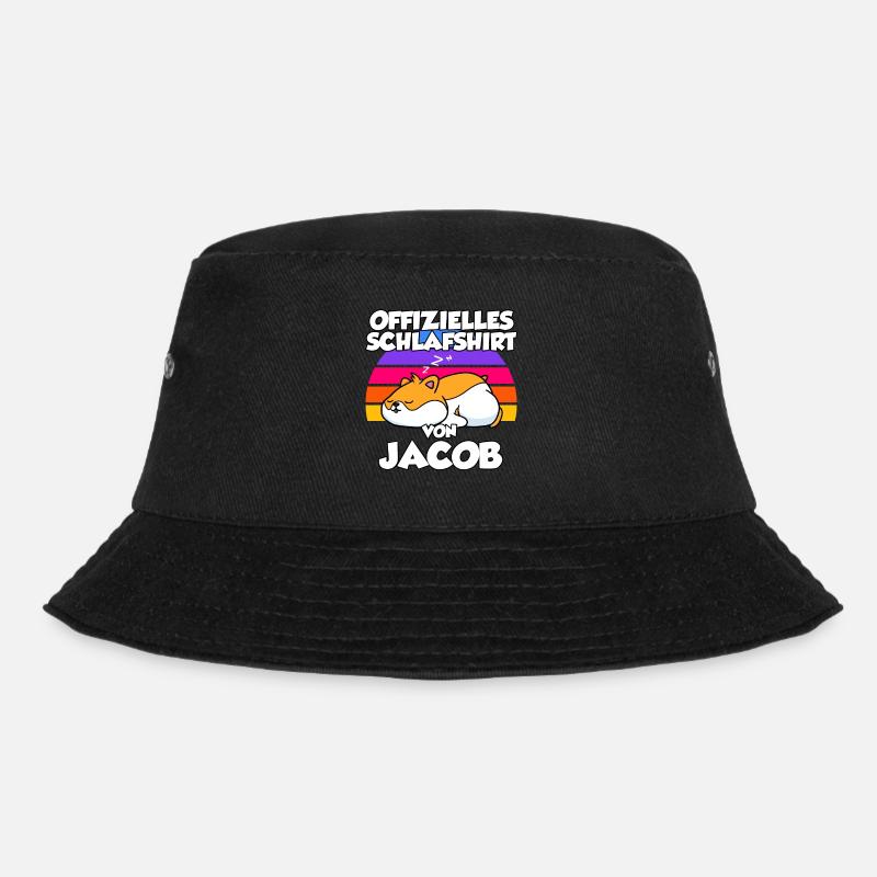 Offizielles Schlafshirt Von Jacob - Bucket Hat - Schwarz