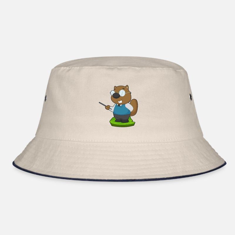 Biber Lehrer Brille Bucket Hat