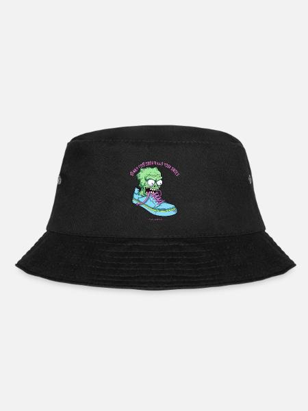 Stinkende Fuß Sneaker und tödliche Zombie Socke - Bucket Hat - Schwarz