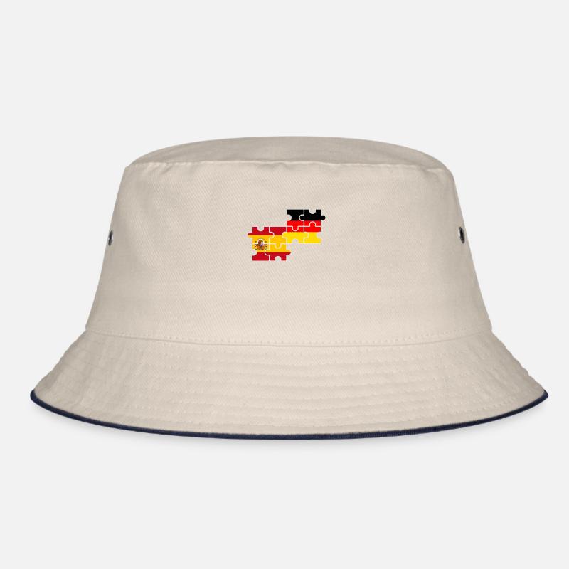 Spanien Deutschland Flagge Deutscher Spanier Bucket Hat