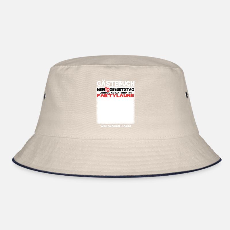 10. Geburtstag Mädchen & Junge Gästebuch Bucket Hat