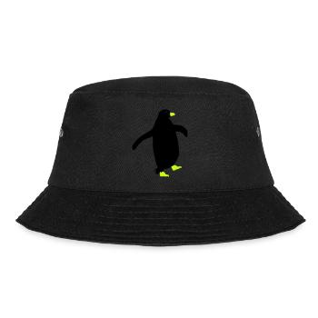 pinguin silhouette - Bucket Hat - Schwarz - Vorne - Lela (165cm)