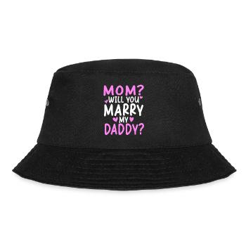 Mama Willst du meinen Papa verehren - Bucket Hat - Schwarz - Vorne - Lela (165cm)