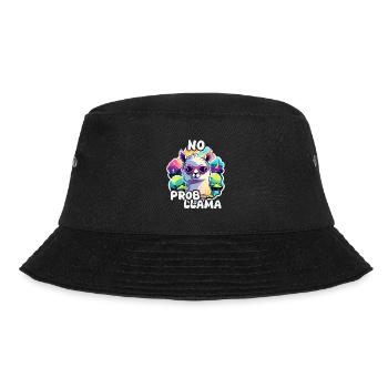 No Prob Llama - Llama Alpaca - Bucket Hat - black - Front - Lela (165cm)