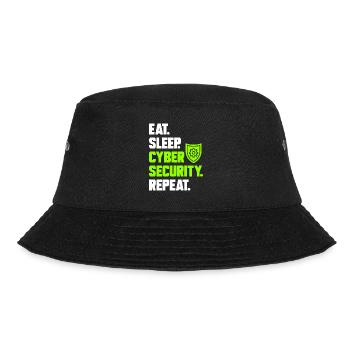 Cybersecurity Hacker IT-Sicherheit - Bucket Hat - Schwarz - Vorne - Lela (165cm)
