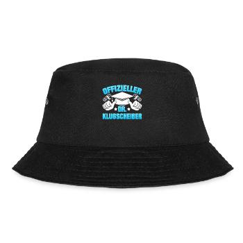 Doktortitel Offizieller Dr. Klugscheißer - Bucket Hat - Schwarz - Vorne - Lela (165cm)