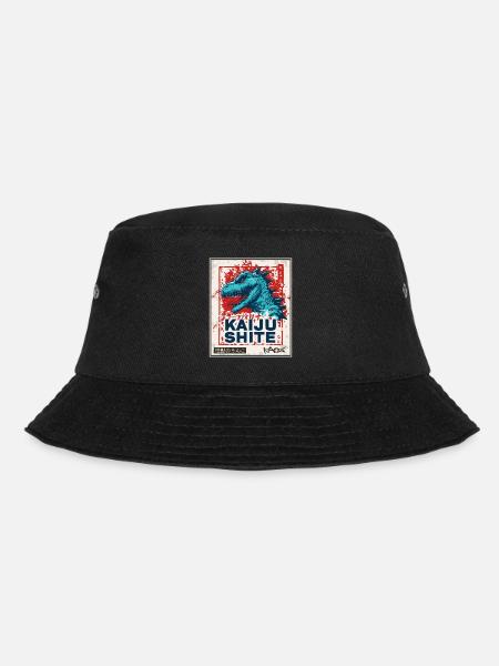japanisches Kanji Monster Kaiju Kacke - Bucket Hat - Schwarz