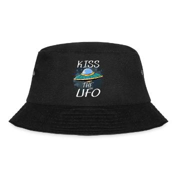 KISS THE UFO - Bucket Hat - black - Front - Lela (165cm)