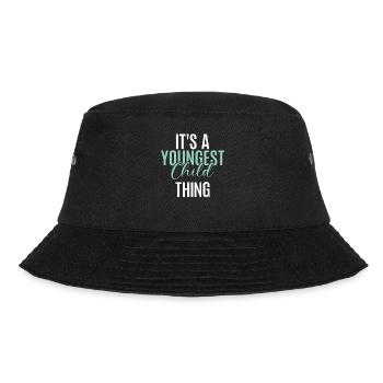 Youngest Child Gift - Bucket Hat - Schwarz - Vorne - Lela (165cm)