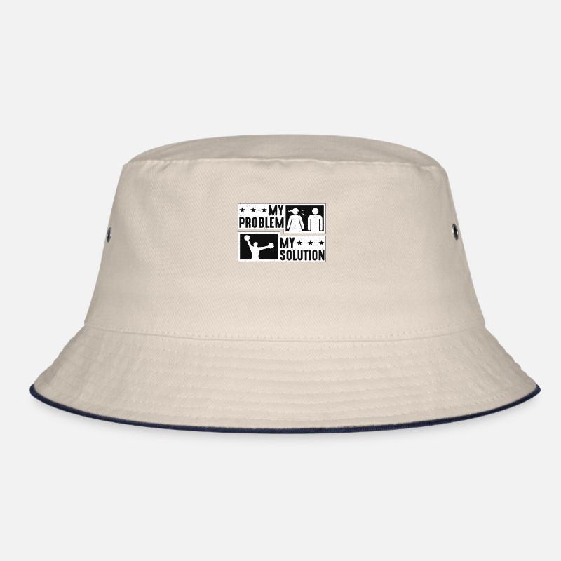 Cheerleader My Problem My Solution Pictogram Dad Bucket Hat