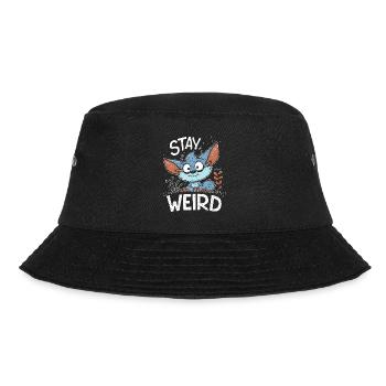 Kleiner süßer Kobold: Bleib seltsam - Bucket Hat - Schwarz - Vorne - Lela (165cm)