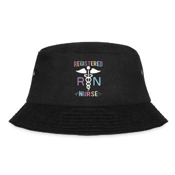 Registered Nurse Krankenschwester Nursing - Bucket Hat - black - Front - Lela (165cm)