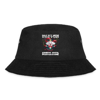 Karneval Kostüm Fasching Fastnacht - Bucket Hat - Schwarz - Vorne - Lela (165cm)
