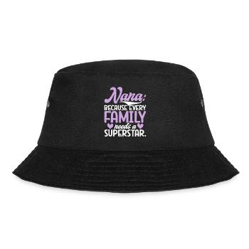Nana Gifts - Bucket Hat - Schwarz - Vorne - Lela (165cm)