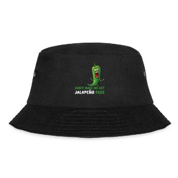 Don't let me get the jalapeno face - - Bucket Hat - black - Front - Lela (165cm)