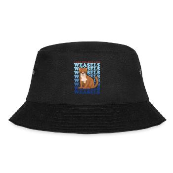 Weasel Little Weasel Hermännchen Gift - Bucket Hat - black - Front - Lela (165cm)