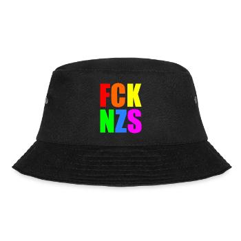 Fck nzs - Bucket Hat - Schwarz - Vorne - Lela (165cm)