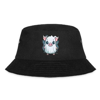 The Little Ghost Pig - Bucket Hat - black - Front - Lela (165cm)