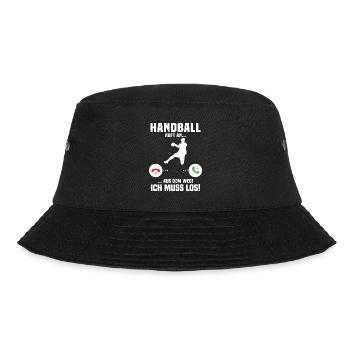 Handball Calls Me, Funny Gift Handball - Bucket Hat - black - Front - Lela (165cm)