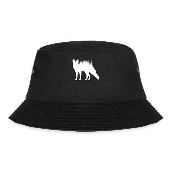 Fuchs Silhouette Wildnis Schönheit - Bucket Hat - Schwarz - Vorne - Lela (165cm)