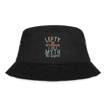 Left Handers Gifts - Bucket Hat - Schwarz - Vorne - Lela (165cm)